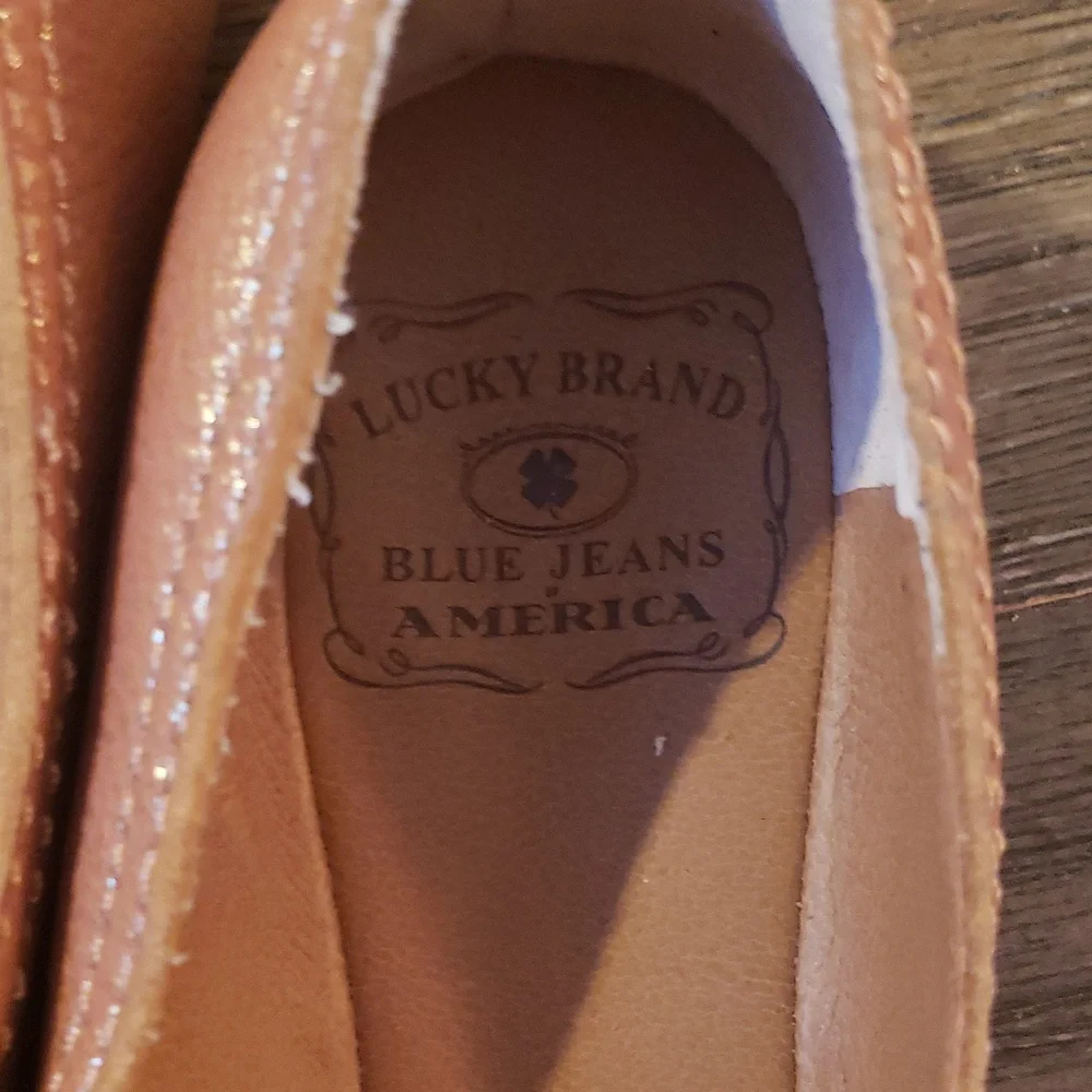 Lucky Brand Shimmering Pink Mary Jane Shoes 7.5 - Picture 4 of 6